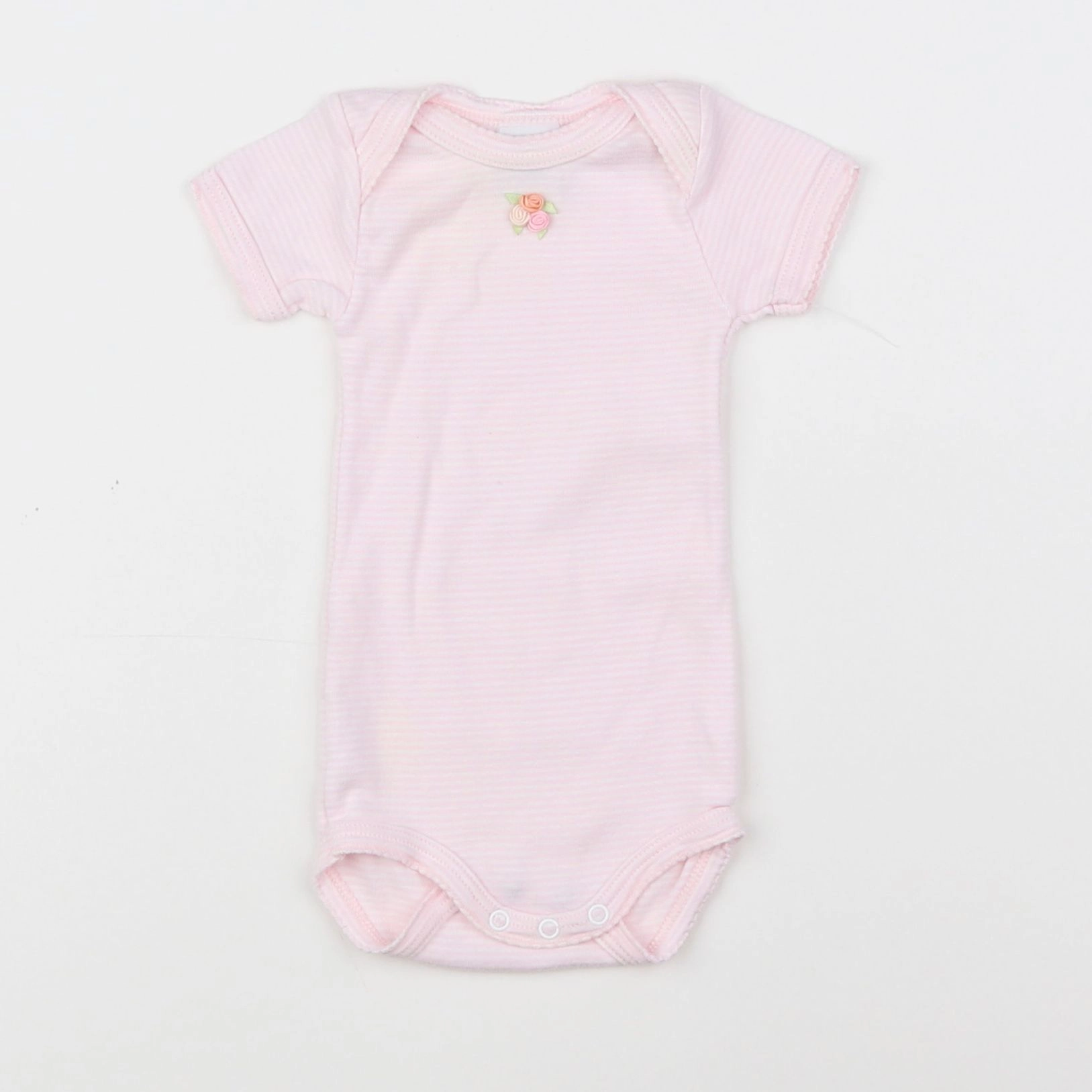 Petit Bateau - body rose - 3 mois